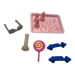 Barbie Doll Accessories • Sunglasses• dumbbells